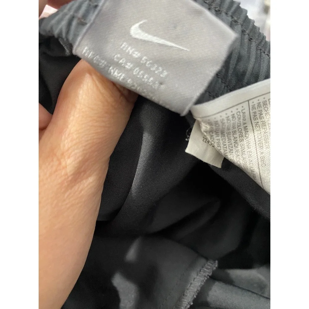 Nike Track Pants Athletic Training Warm Up Pants Gray Pink White Stripe M‎